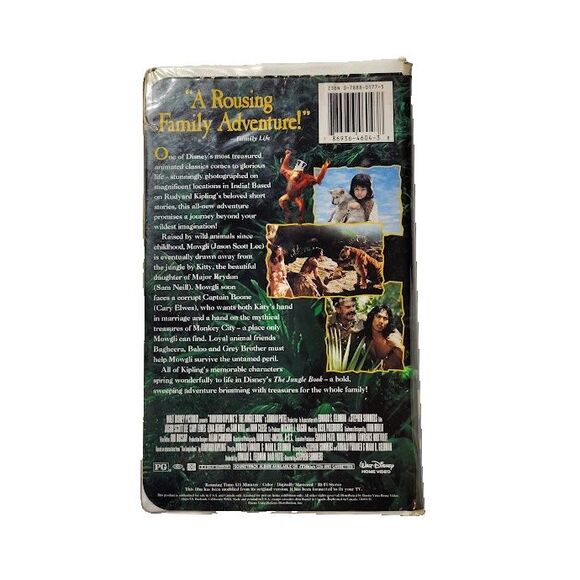 The Jungle Book VHS Movie PG 1991 Family Children - Picture 2 of 2